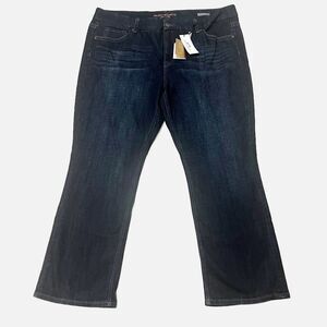 Seven7 Melissa McCarthy Slim Bootcut Jeans Dark Wash Size 24W